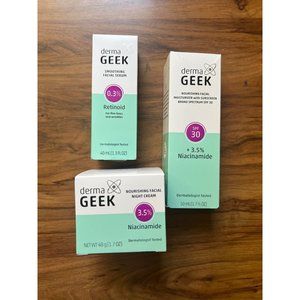 Derma Geek Set Facial & Night - 3.5% Niacinamide - 1.7 Oz 0.3% Retinoid  1.3 Oz